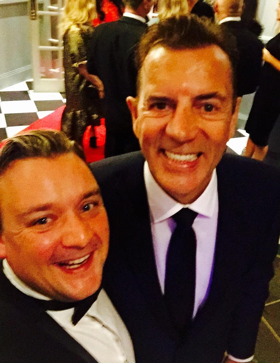 Chris White with Duncan Bannatyne